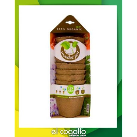 Woodee Pot Cuadrada 12u. 8x8 cm
