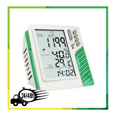 Medidor de CO2 Temperatura y Humedad VDL