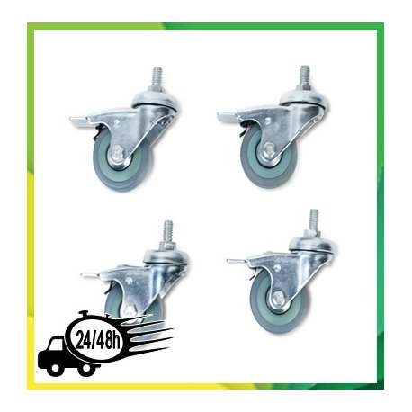 Kit de ruedas para soportes de mesas 