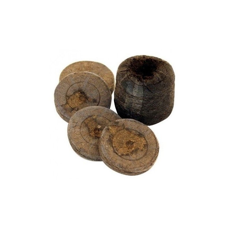 Jiffy de turba prensada para germinar semillas diámetro 33 mm Jiffy de turba prensada para germinar semillas diámetro 33 mm