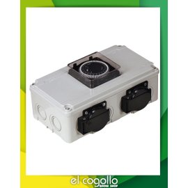 Temporizador 2x600 DV12K+Toma Calefacción