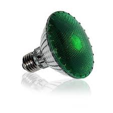 Bombilla de color verde para entrar de noche
