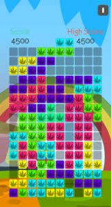 Weed Block Puzzle Tetris sobre marihuana