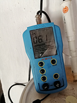 pH tras medición
