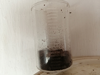2 partes de agua destilada y 1 de sustrato