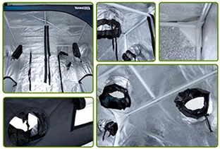 Armario Dark Box Puertos de entrada y salida y accesorios